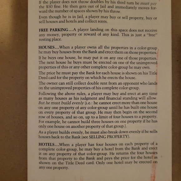 Vintage 1961 Parker Brothers Monopoly Board Game - Picture 15 of 16